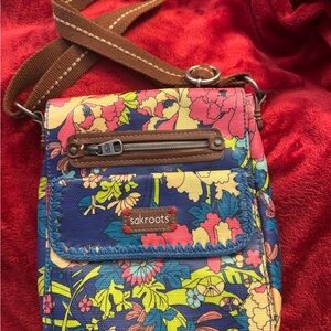 Sakroots Multicolor Floral Crossbody Bag